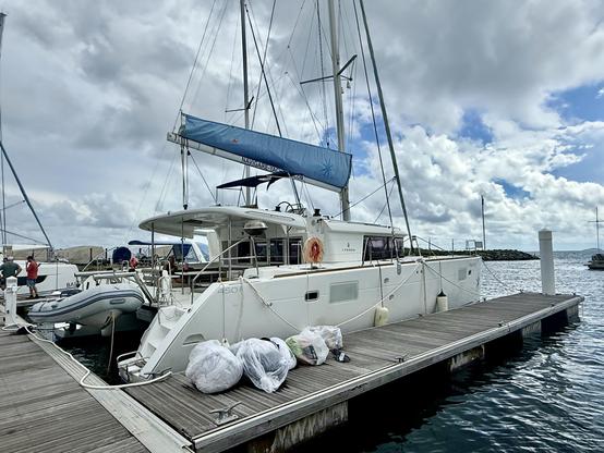 Sailboat at the marina
