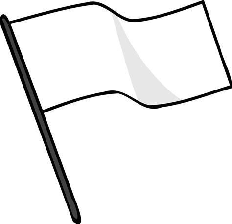 Clipart of a white flag.
