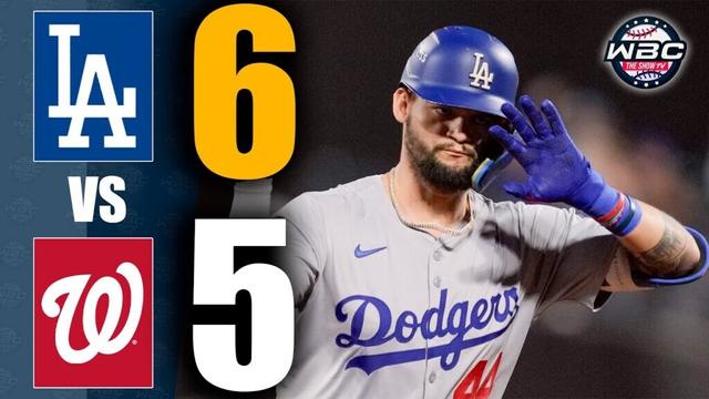 Dodgers vs Nationals 🔥¡TEOSCAR Y PAGES BRILLAN EN TRIUNFO DE LOS DODGERS! ⚾ 📺 MLB LIVE 📺