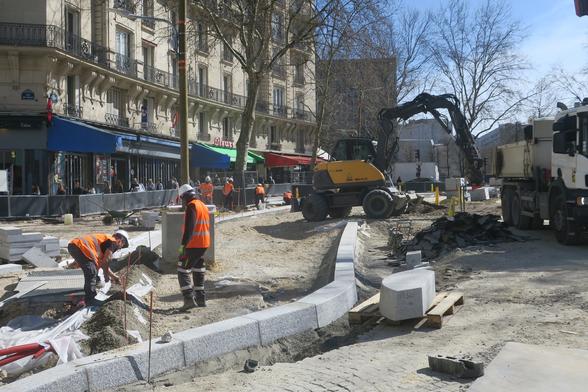 Chantier de la place du Colonel Fabien (Mars 2025), Paris 10ème et 19ème