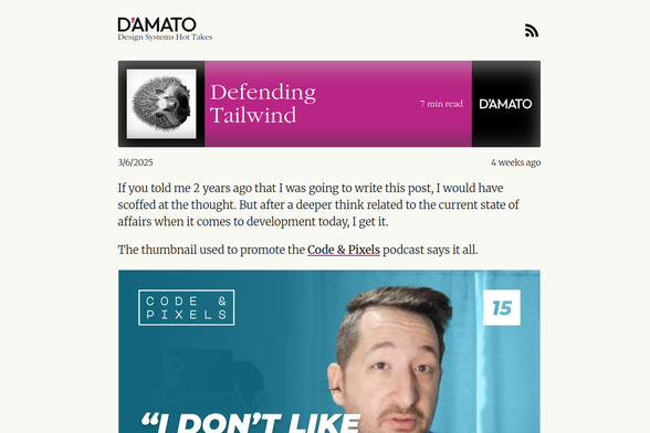 Screenshot of Defending Tailwind