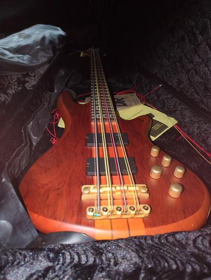 8-string multi-course bass with new strings