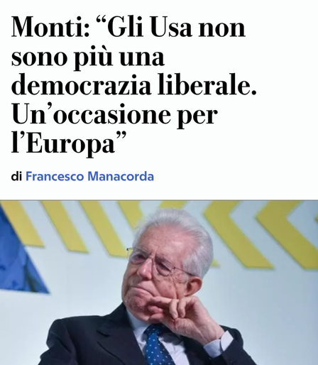 Intervista a Mario Monti su Repubblica