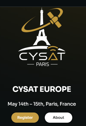 CYSAT EUROPE

May 14th – 15th, Paris, France
