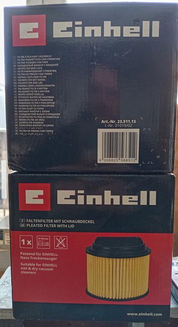 Einhell Staubsauger Filter: 2 Pakete übereinander