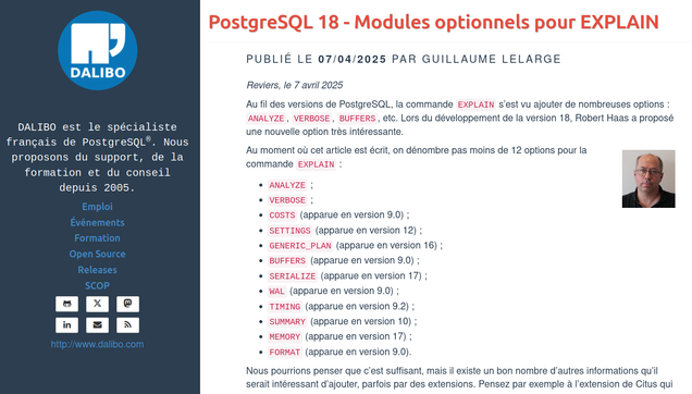 capture de l'article