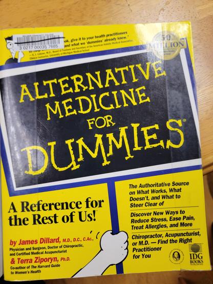 Book cover: Alternative Medicine for Dummies