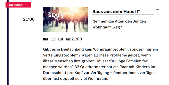 Screenshot: Tagestipp SWR-Fernsehen 10. April 2025