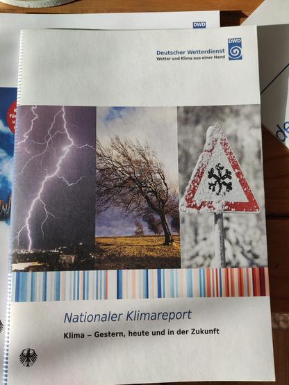 Broschüre "Nationaler Klimareport" des DWD.
