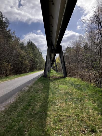 Unter der Transrapid Strecke