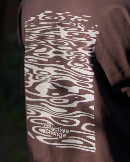 Stilisierte Wellen mit dem Collective Change Logo