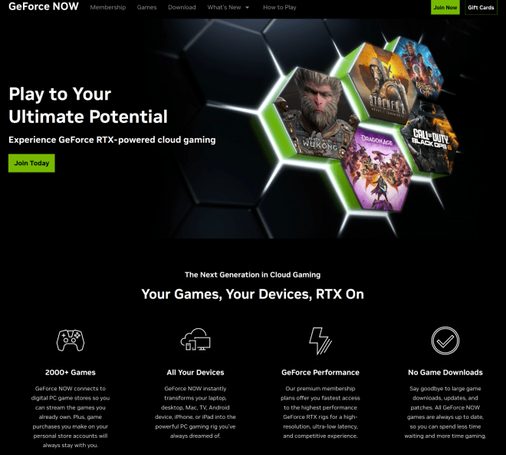 Play to your Ultimate Potential: Experience GeForce RTX-powered cloud gaming