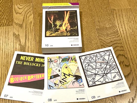 4 Kalenderblätter aus dem #PunkCovers Kalender auf einmal… leider ist die Zeit gerade knapp…