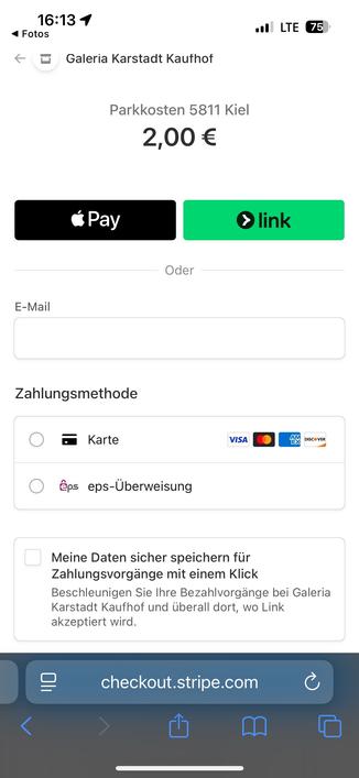 Bezahlung mit Appe Pay