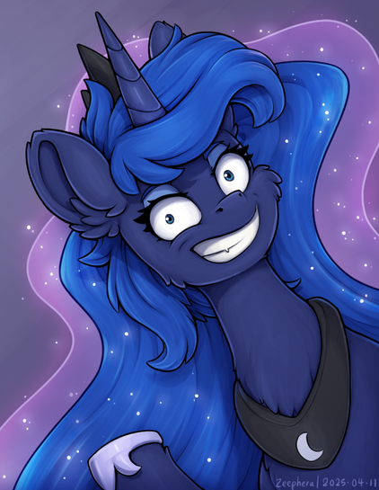 Portrait of luna smiling