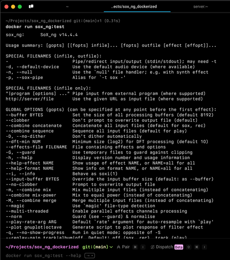 sox_ng, dockerized.