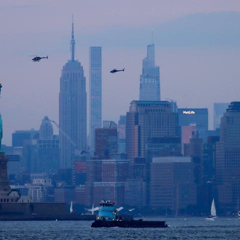 Sightseeing flights remain a major source of helicopter traffic in New York City, despite a decline in the number of flights in recent years.