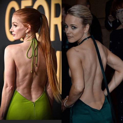Best Celebrity Back (Semi Finals 1) : Jessica Chastain vs Rachel Mcadams
