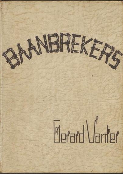 Band van de roman "Baanbrekers" van Gerard Vanter, 1932.