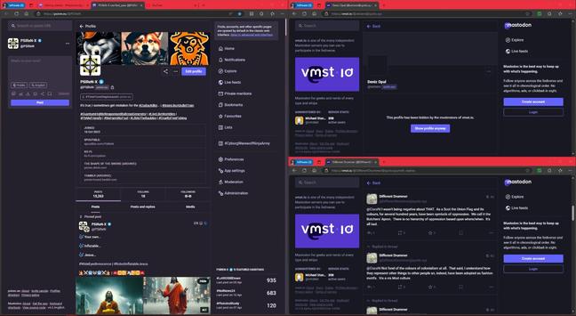 #WhateverHappenedTo: #vmst.io... Let's #CompareAndContrast...

#OhYeah... 

•	#ShadowBan(s); 
•	#ReplyGuys;
•	#Fakebook / #RedditPosts #CopyPasta; 
•	#TheLoss of over 50% of #ITs #ActiveMembers;
•	#SubstandardDaryls; and,
•	#EMailScammers... 

#JustLikeTwitterX...