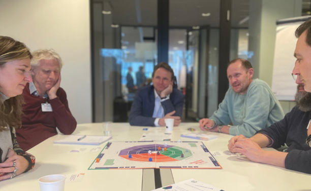People playing the game