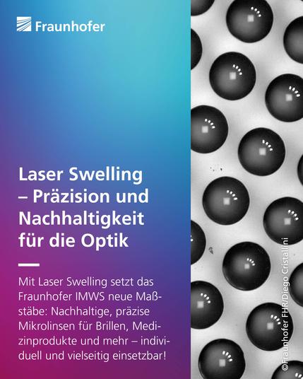Mikrolinsen für Brillengläser, Medizinprodukte und mehr