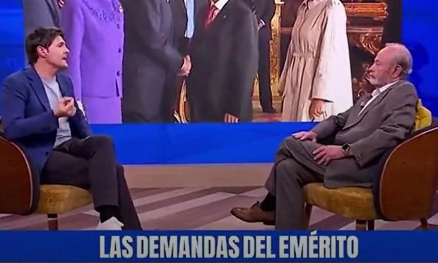 Jesús Cintora y el juez Castro en 'Malas Lenguas' de La 2. ()