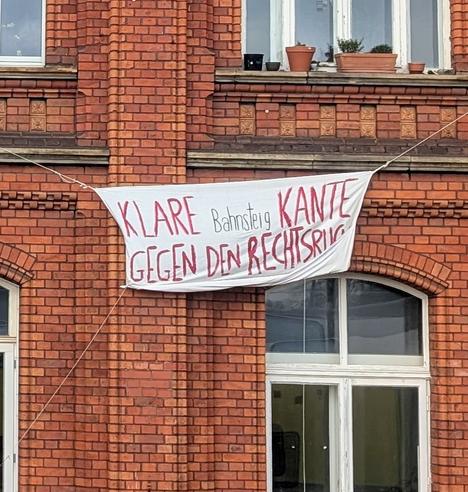 Klare #Bahnsteig Kante gegen den Rechtsruck 
#Ottersberg