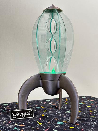 Something fabulous from Wavytail's Etsy store: Rocket Lantern - Silvery purple