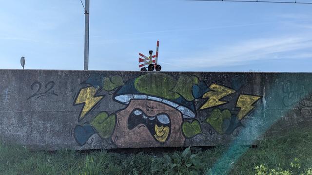 Bheo mushroom graffiti