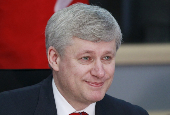 Harper with a goofy grin/smirk