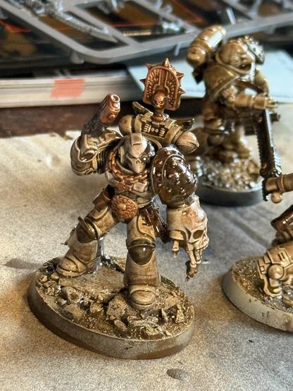A very oil-washed space marine