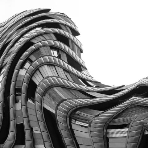 distorted building