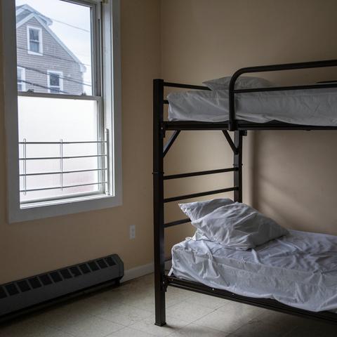 A shelter for refugees in Portland, Maine, one of many such facilities across the country for people fleeing instability in their home countries.