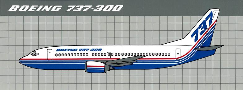 The Boeing 737 in Boeing House colors.