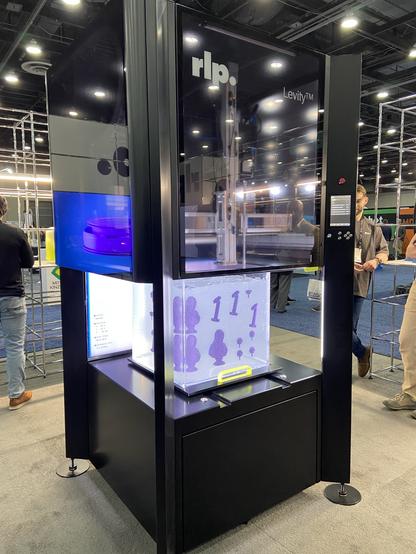 The RLP Levity printer in their booth.