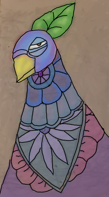 a very fancy lady bird