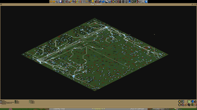 Screenshot of OpenTTD mini map