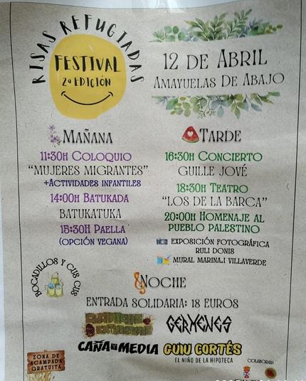 Cartel festival Risas Refugiadas