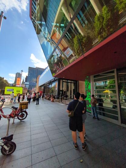 Street activation in Parramatta Square. In this photo, you can see where Phive connects with Parramatta Town Hall.