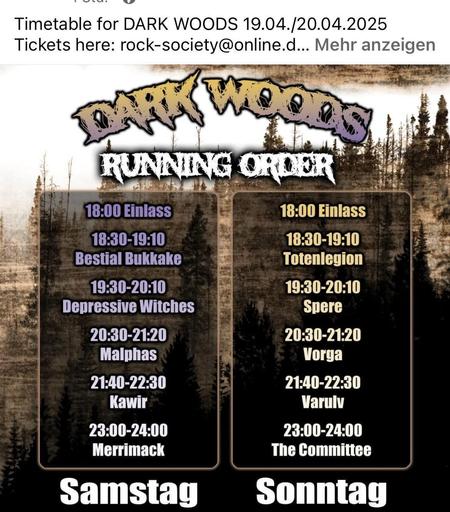 Zeigt die Running order.