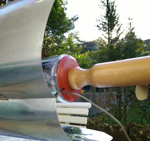 Solarcooker in Shadow of one tree but now in sunny side