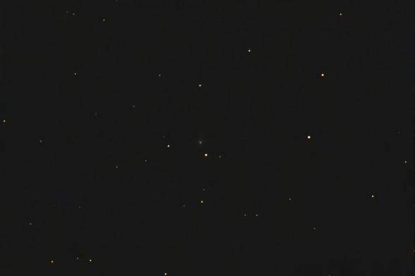 A snap of comet C/2025 F2 (SWAN). It's a tiny fuzzy green dot that made me happy.