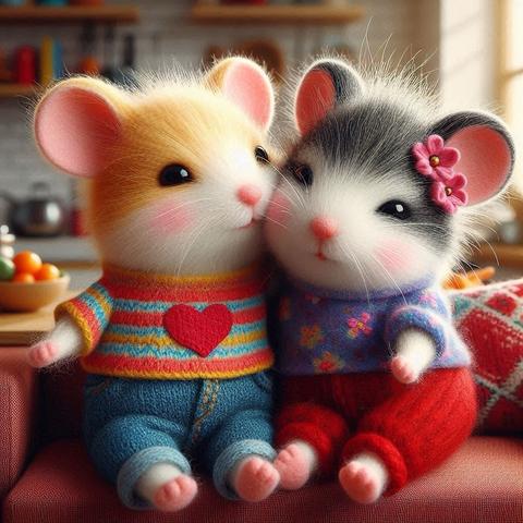 KI-Bild (DALL•E3):

Holly und Meeps kuscheln auf dem Küchensofa. 💕