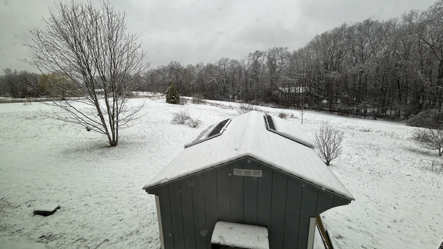 Snow in april.