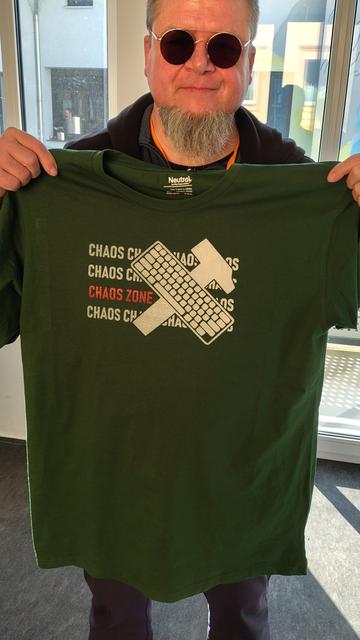 Tshirt vom hagewe geekend frisch aus der Siebdruckpresse
