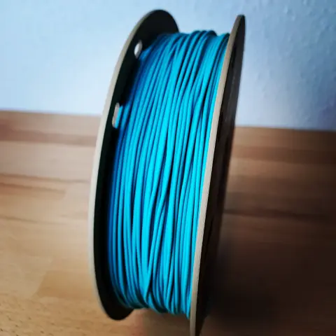 Bobine de filament TPU 90A Polyflex de chez Polymaker en bleu turquoise