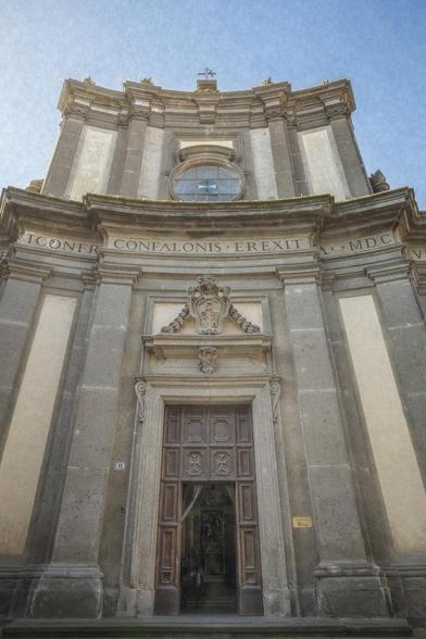 The concave facade of the Church of Saint John the Baptist in Viterbo Italy. 

#italy #church #facade #stjohnthebaptist #sky #textures #artistic #architecture #historic #ornate #door #concave #BuyIntoArt #AYearForArt #artforsale #wallartforsale #giftideas @joancarroll 

https://joan-carroll.pixels.com/featured/chiesa-di-s-giovanni-battista-viterbo-italy-artistic-joan-carroll.html