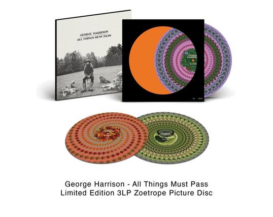 GEORGE HARRISON
ALL. THINGS MUST PASS

George Harrison - All Things Must Pass
Limited Edition 3LP Zoetrope Picture Disc