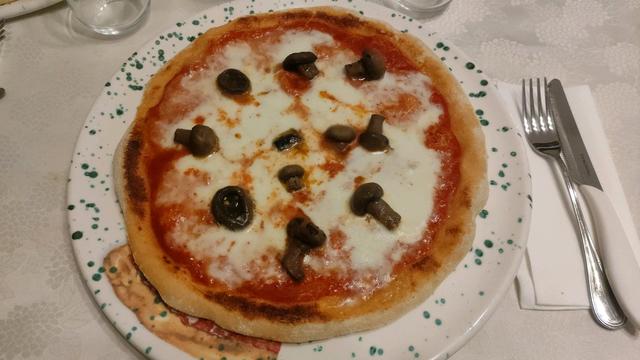 Pizza con funghi